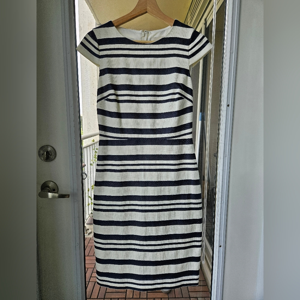 J. Crew | Dress -Navy and White - 0